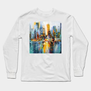 The first snow in the metropolis Long Sleeve T-Shirt